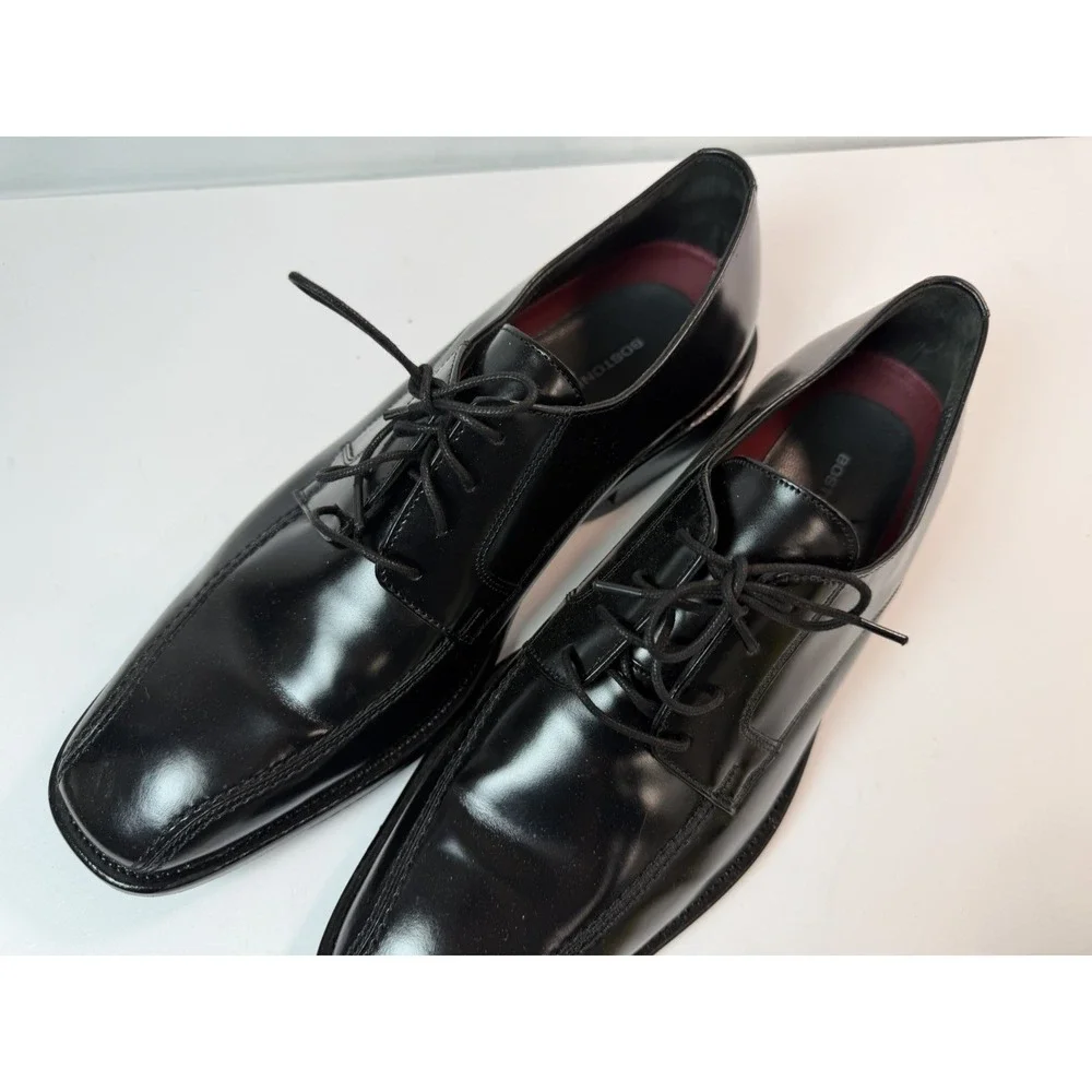 Bostonian Bardwell Walk Men's Classic Black Oxford Shoes 10 D‎ 28710 Leather